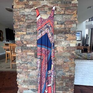 Venus Colorful Geometric Maxi Dress